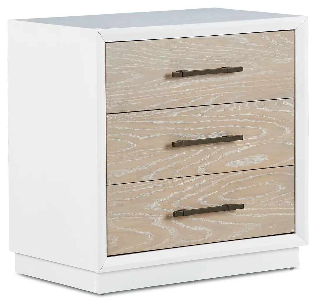 Boca Grande Two-tone 3-drawer Nightstand Boca Grande Two-tone 3-drawer Nightstand