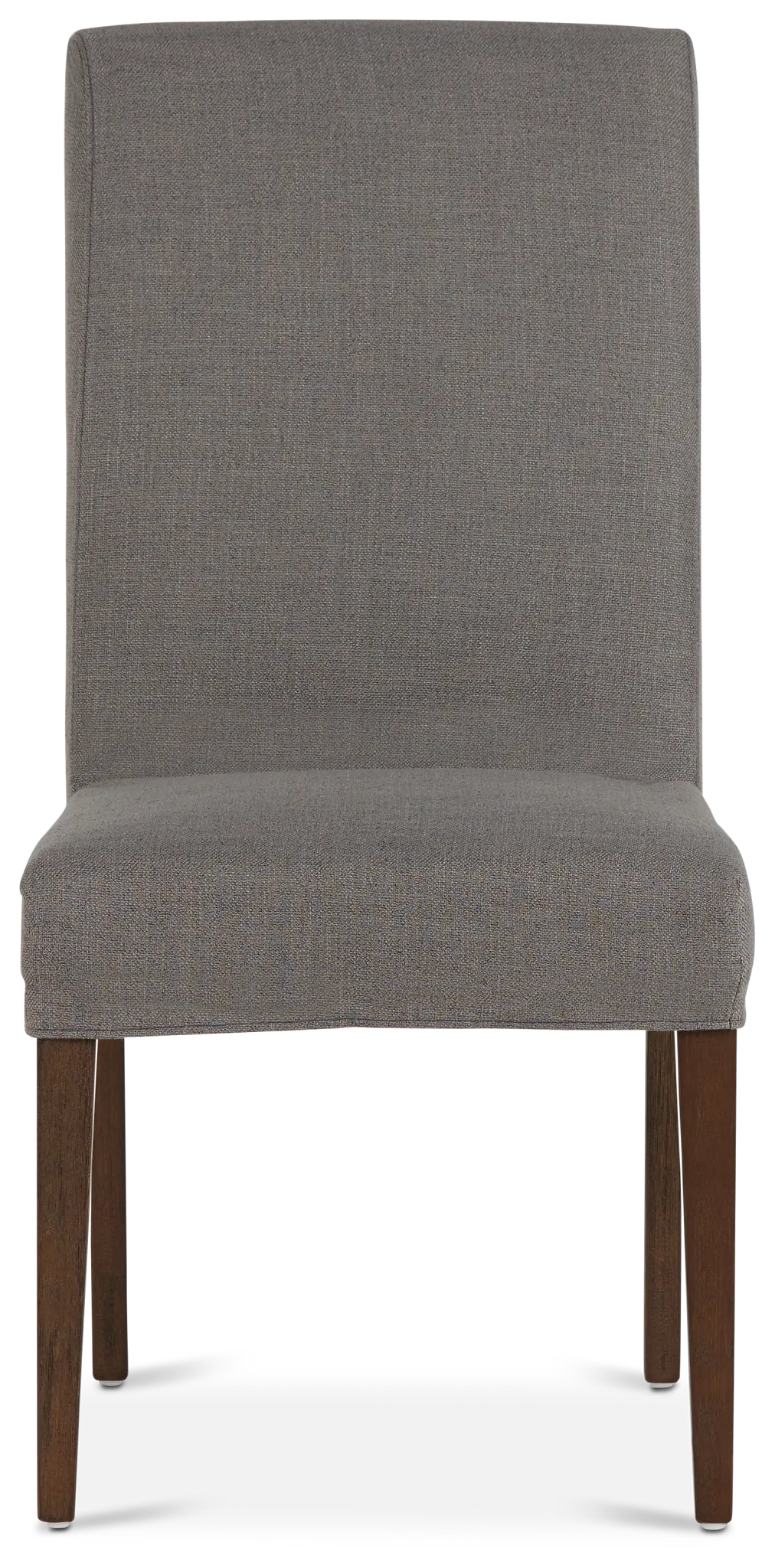 Harbor Dark Gray Short Slipcover Chair With Medium-tone Leg