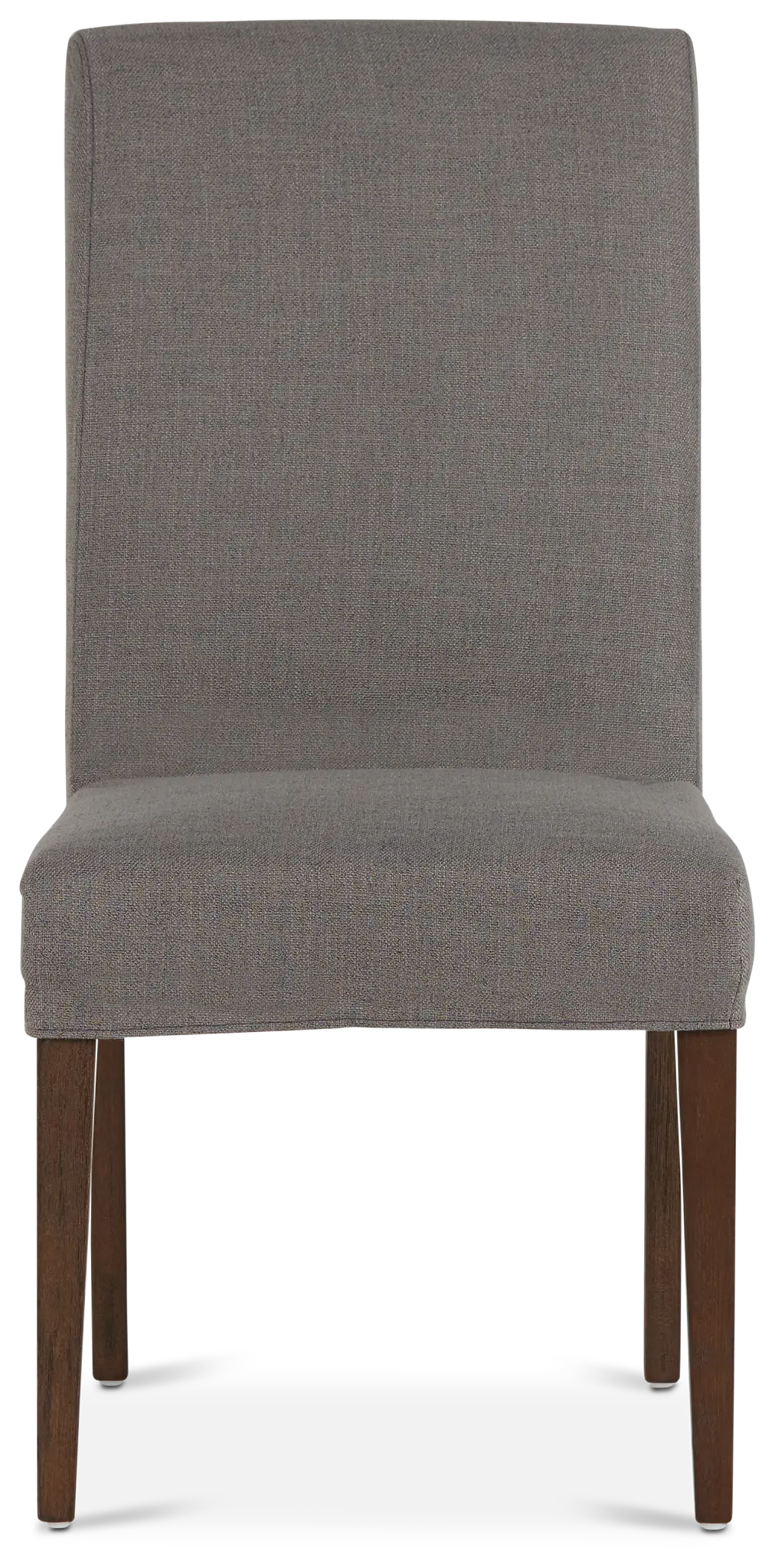 Harbor Dark Gray Short Slipcover Chair With Medium-tone Leg Harbor Dark Gray Short Slipcover Chair With Medium-tone Leg