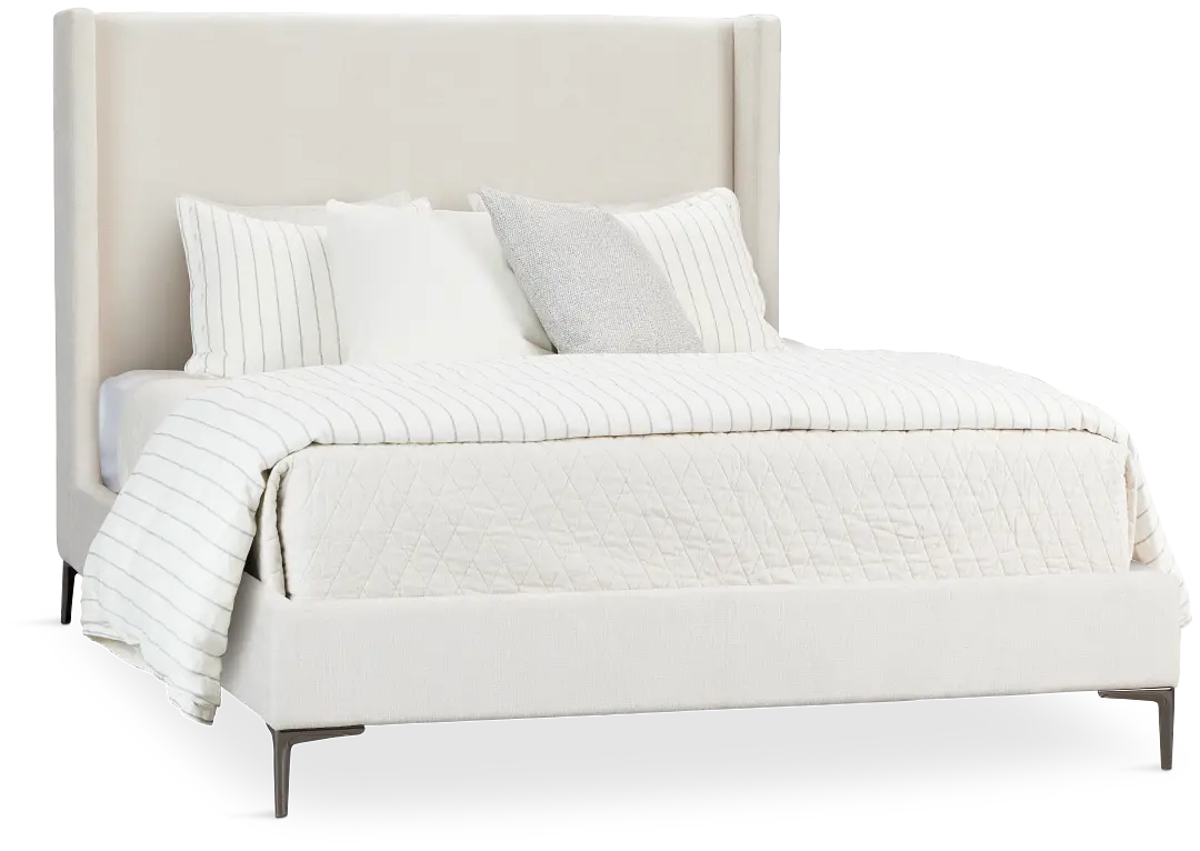 Kent Light Beige Uph Panel Bed Kent Light Beige Uph Panel Bed