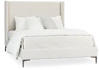 Kent Light Beige Uph Panel Bed