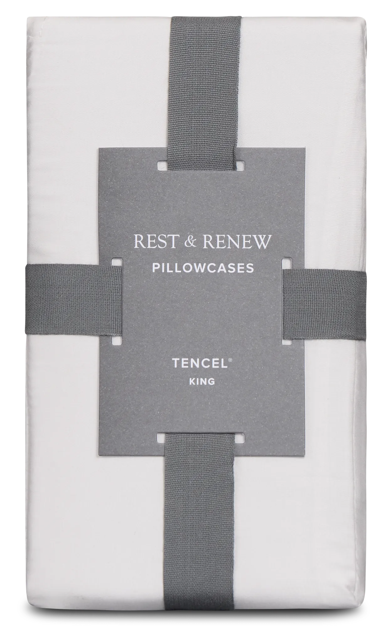 Rest & Renew Tencel White 300 Thread Set Of 2 Pillowcases