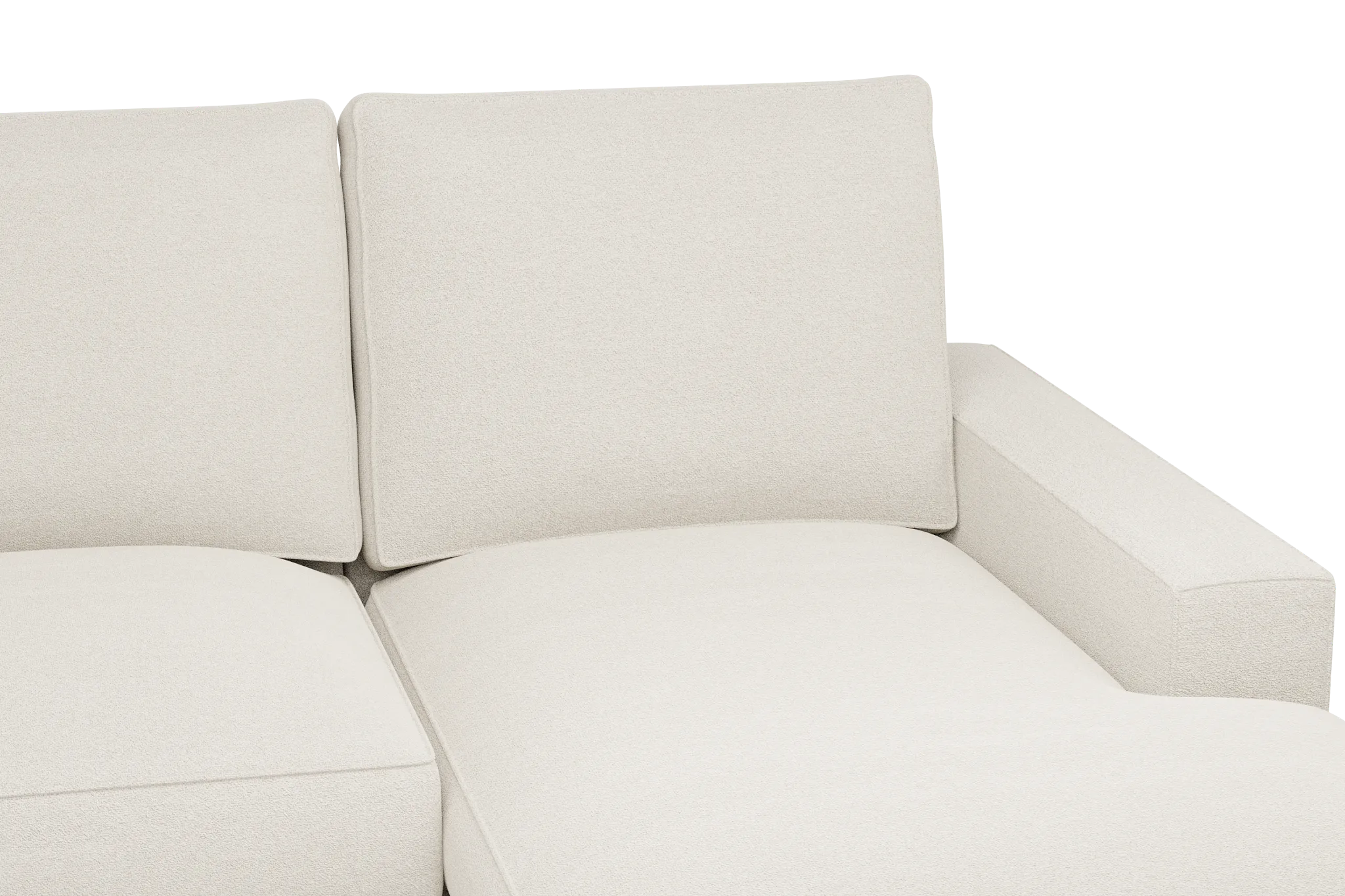 Edgewater Elite Ivory Medium Right Chaise Sectional