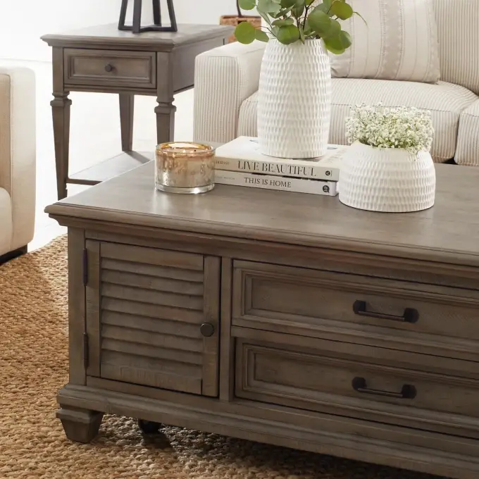 Light Tone Lift Coffee Table