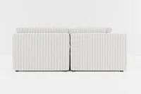 Destin Sea Lane Light Gray Fabric 6-piece Pit Sectional