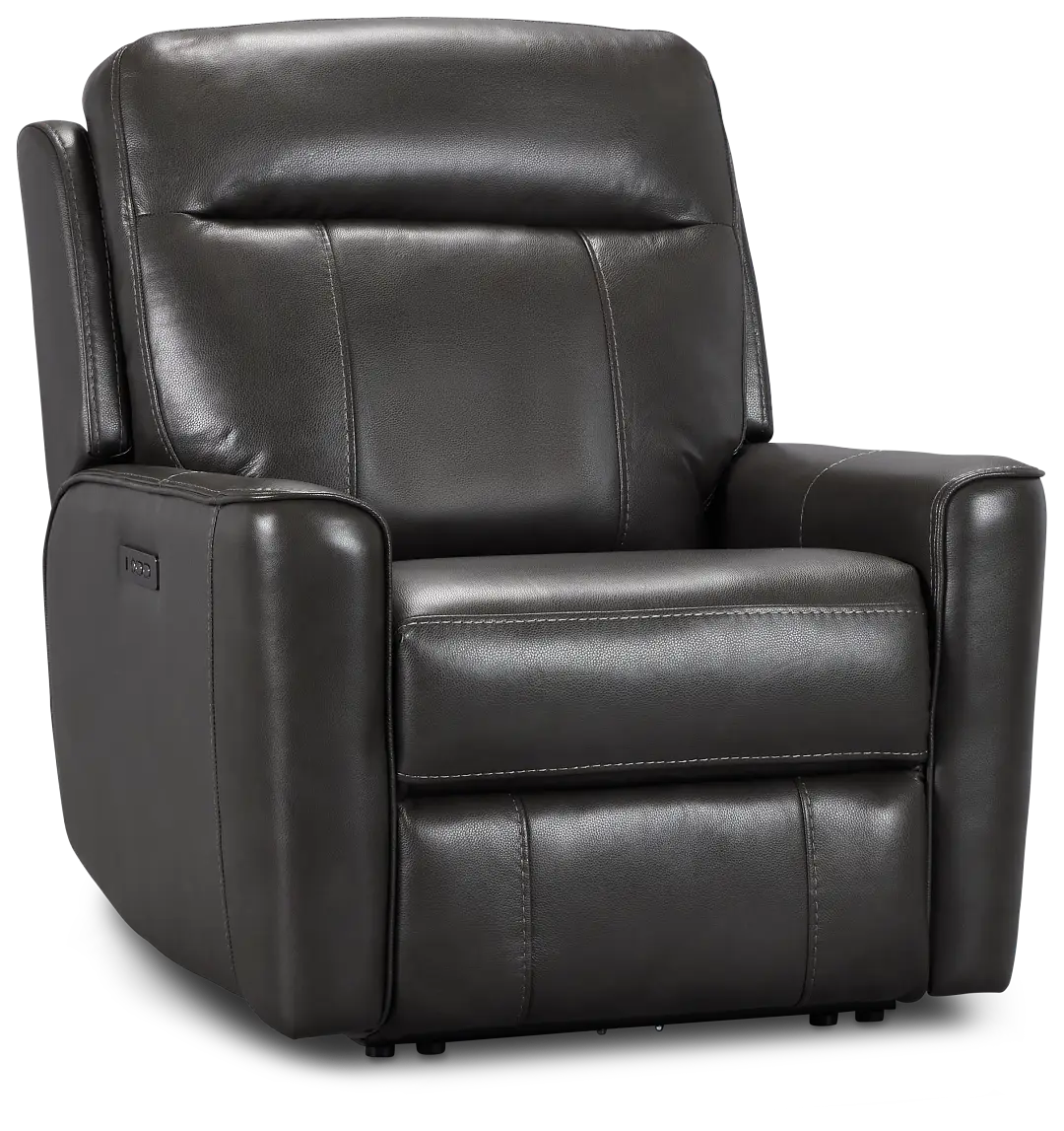 Benji Dark Gray Lthr/vinyl Zero Gravity Power Recliner W/headrest Benji Dark Gray Lthr/vinyl Zero Gravity Power Recliner W/headrest