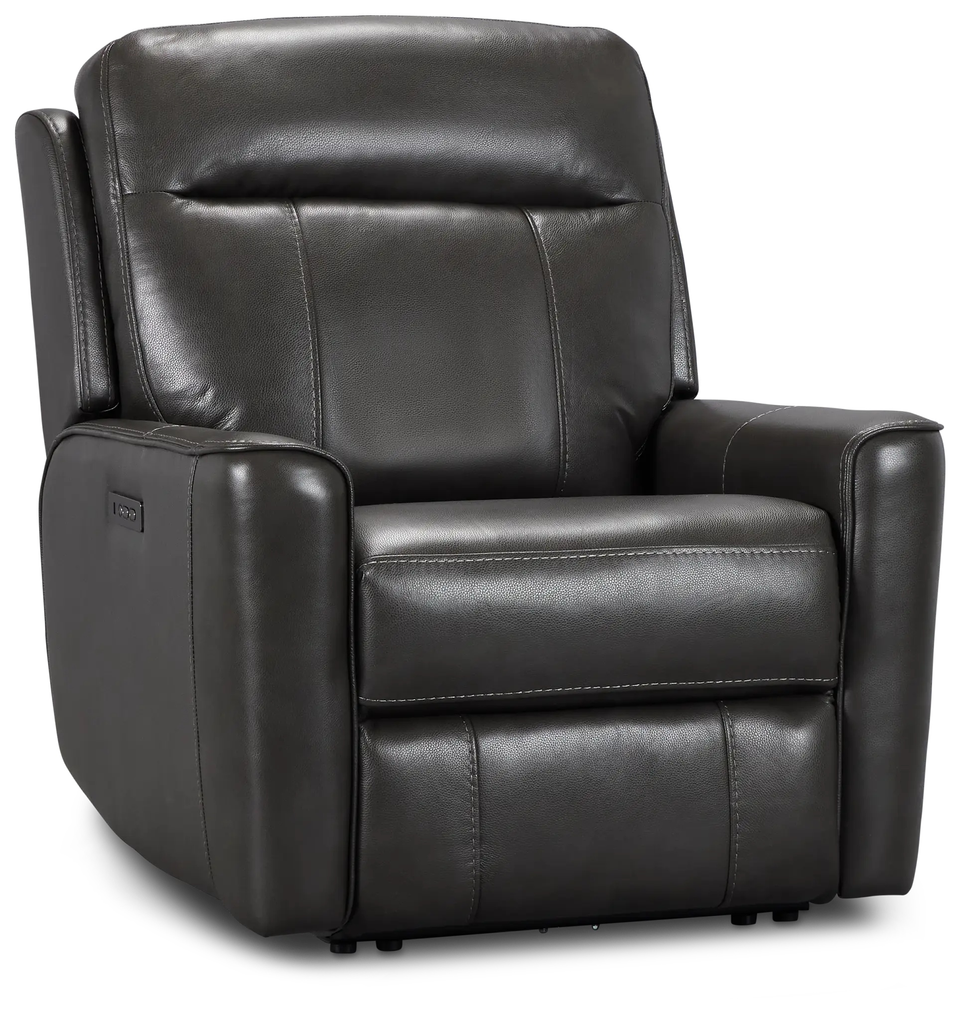 Benji Dark Gray Lthr/vinyl Zero Gravity Power Recliner W/headrest Benji Dark Gray Lthr/vinyl Zero Gravity Power Recliner W/headrest