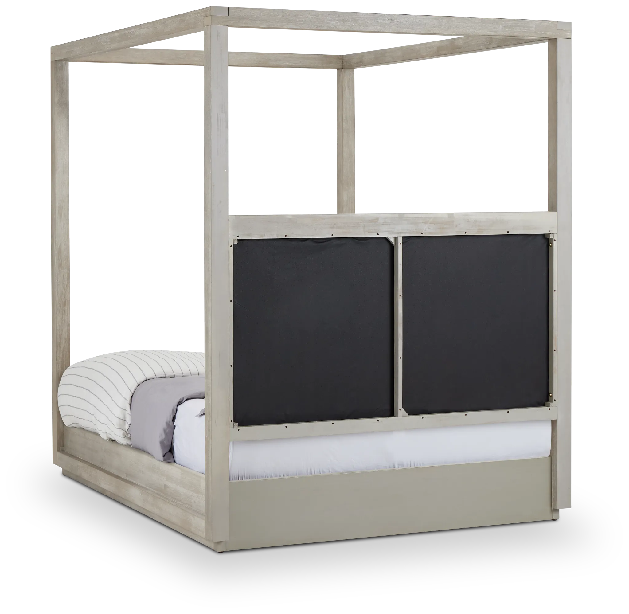 Madden Light Tone Uph Canopy Bed