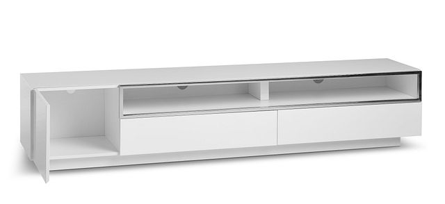 Vancouver White 86" Tv Stand (2)
