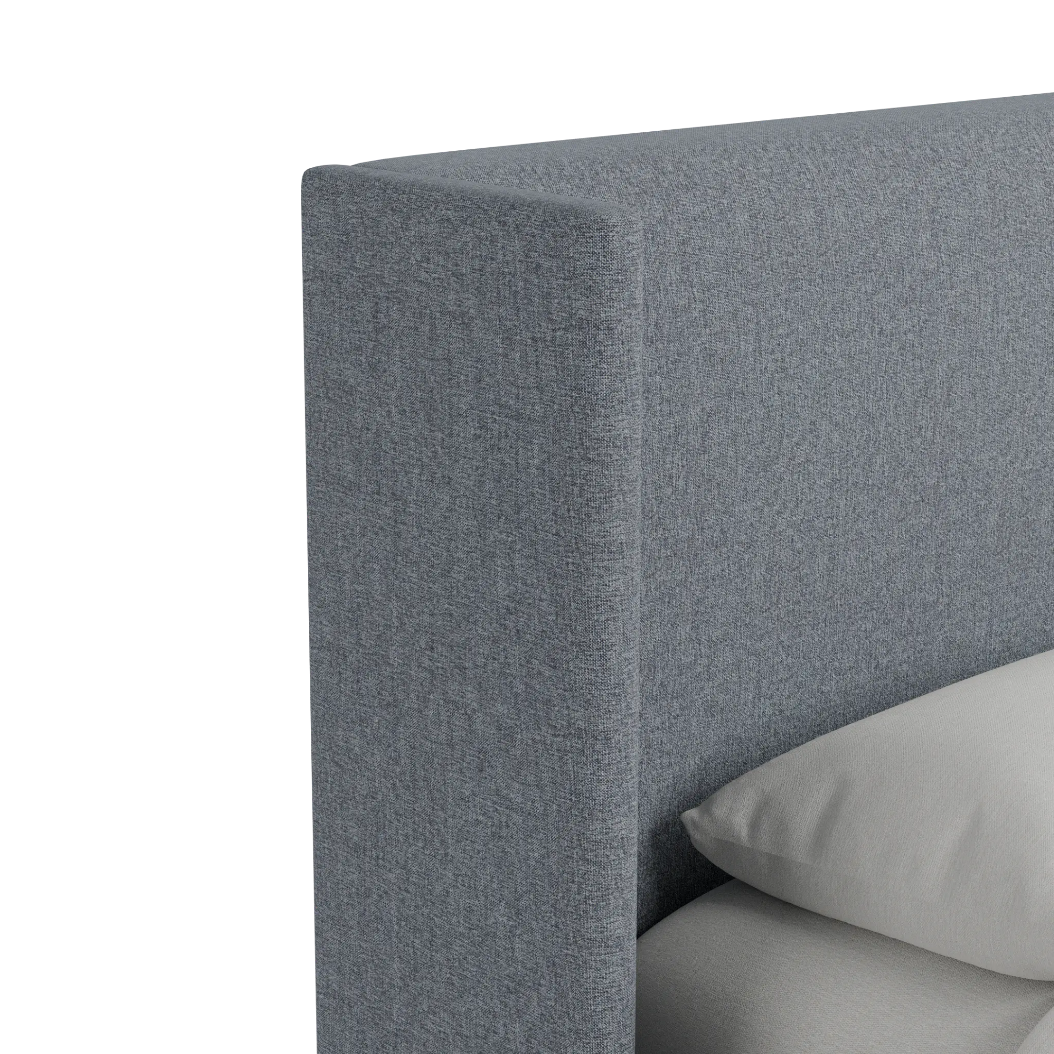 Captiva Elevation Gray 48" Upholstered Shelter Bed Captiva Elevation Gray 48" Upholstered Shelter Bed