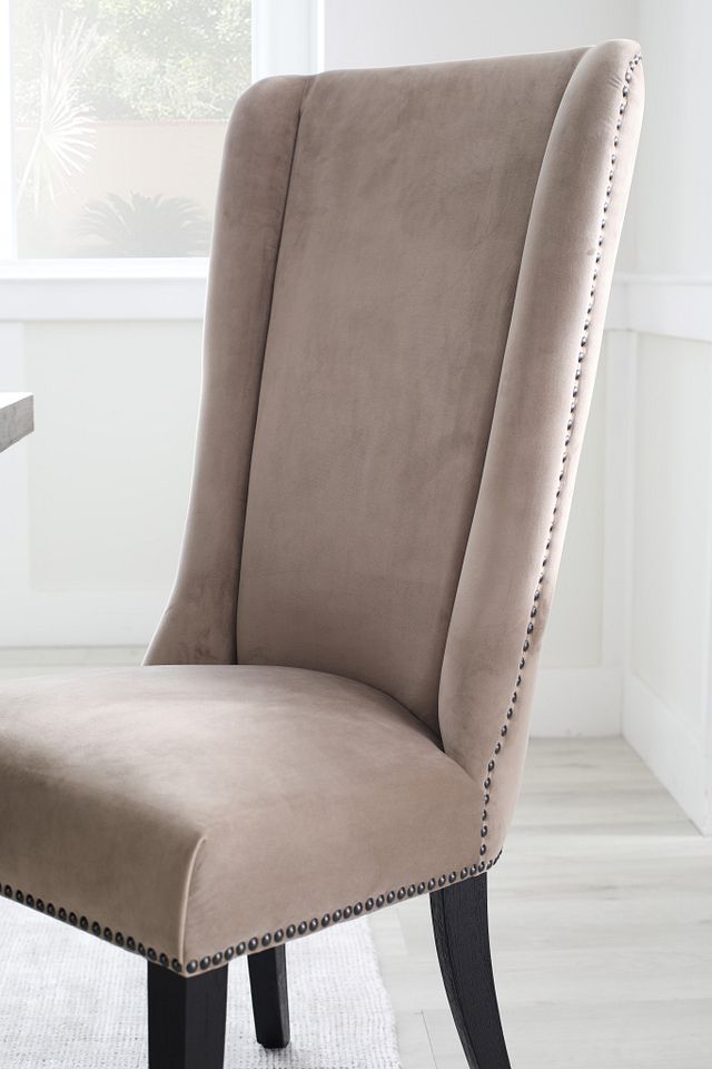 Atwater Pewter Velvet Side Chair