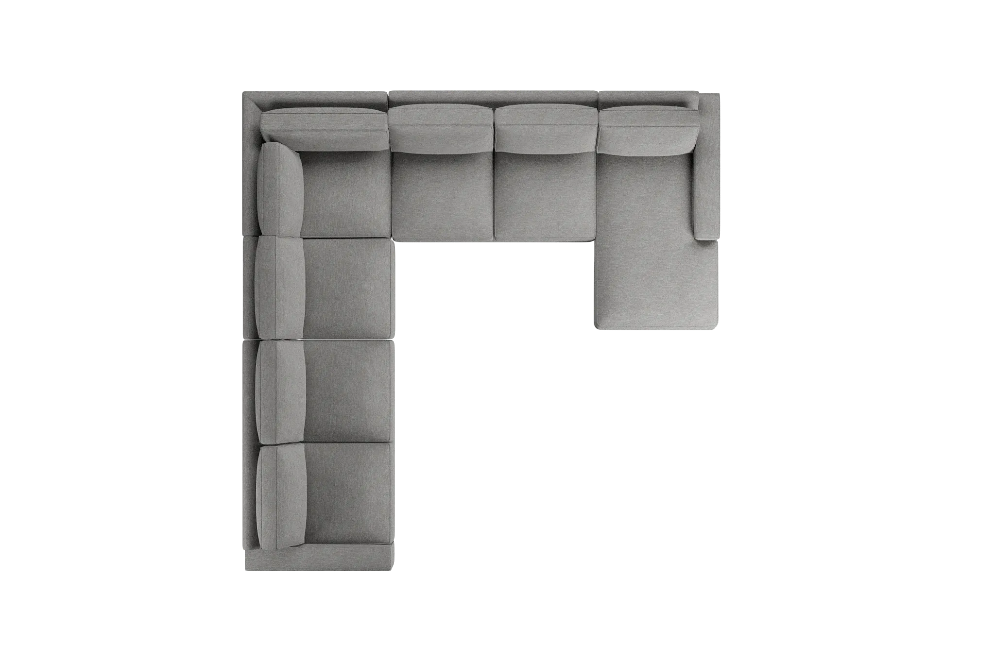 Edgewater Victory Gray Large Right Chaise Sectional
