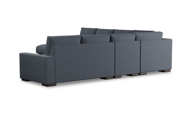 Edgewater Victory Dark Blue Large Left Chaise Sectional