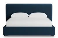 Grayton Elite Navy 44" Upholstered Platform Bed