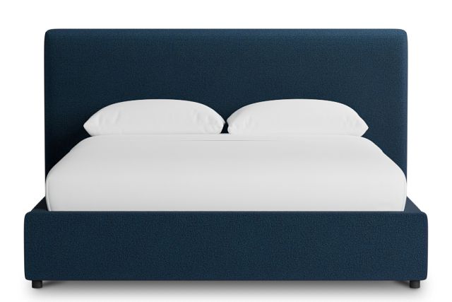 Grayton Elite Navy 44" Upholstered Platform Bed