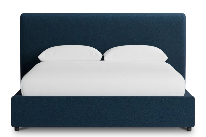 Grayton Elite Navy 44" Upholstered Platform Bed