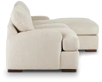 Alpha Beige Fabric Right Chaise Sectional