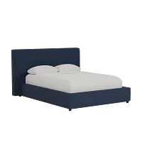 Grayton Joya Dark Blue 44" Upholstered Platform Bed