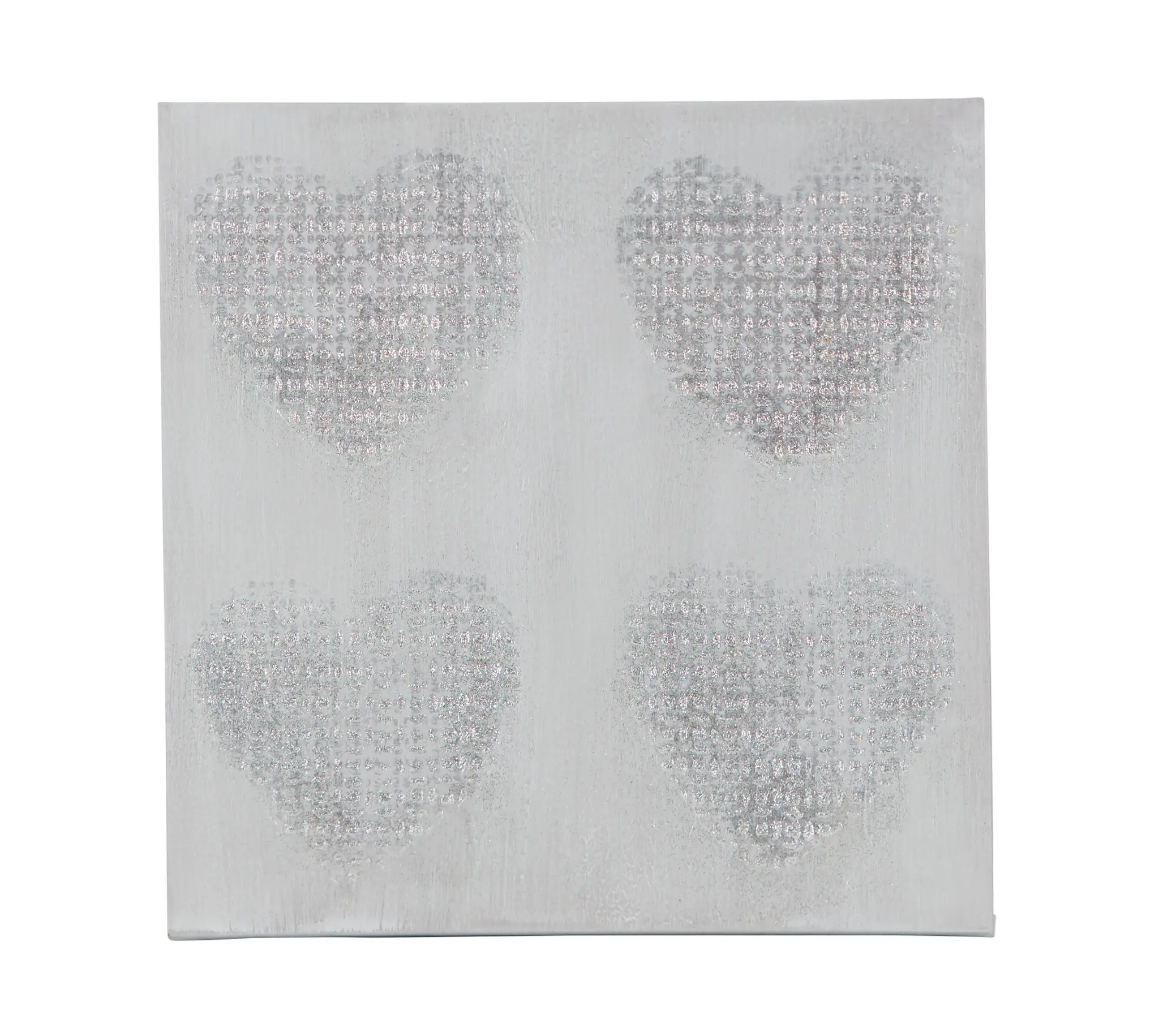 Heart Silver Canvas Wall Art Heart Silver Canvas Wall Art