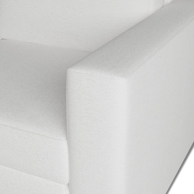 Citymod White Fabric Right Chair