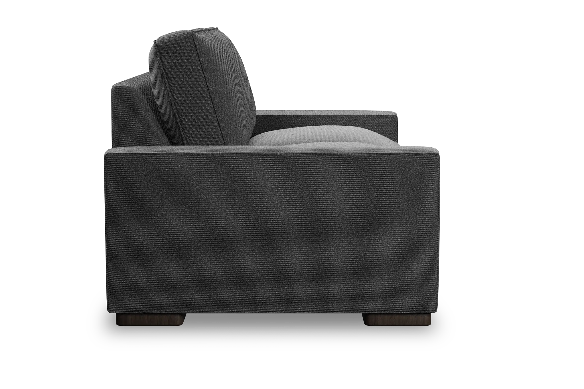 Edgewater Delray Dark Gray Loveseat Edgewater Delray Dark Gray Loveseat