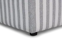 Destin Sea Lane Dark Gray Fabric Armless Chair