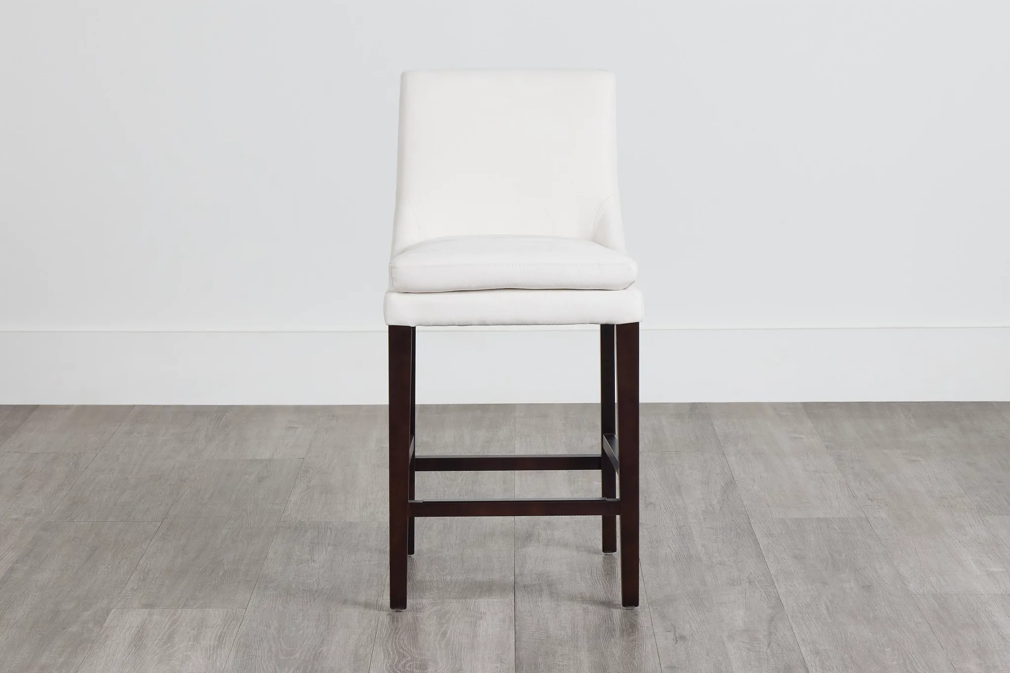 Tito White 24" Upholstered Barstool