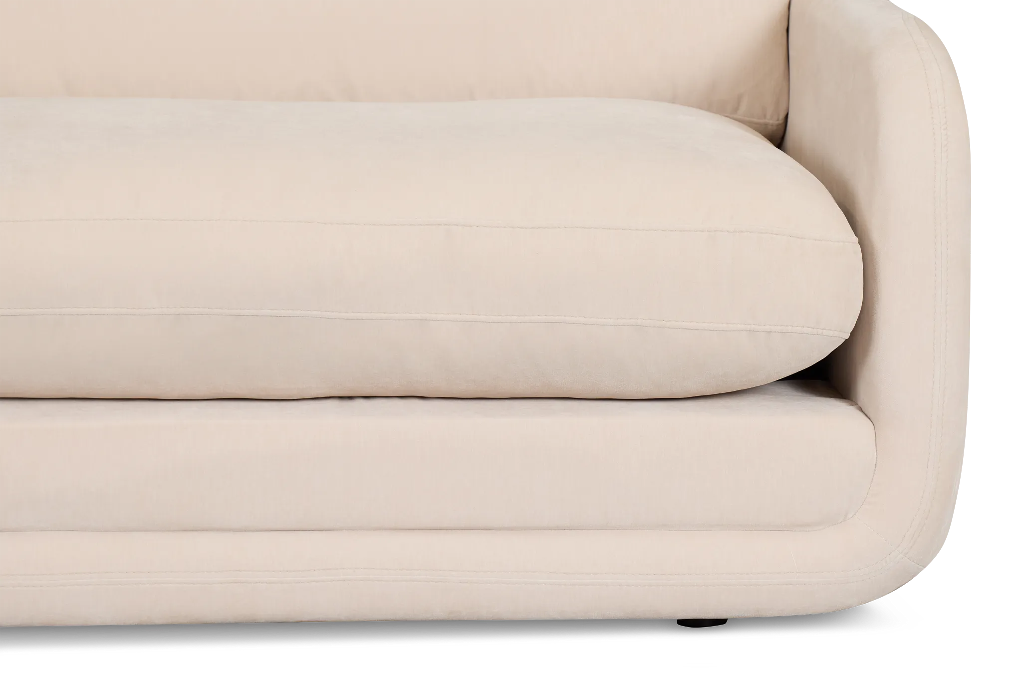 Jules Ivory Velvet Right Chair