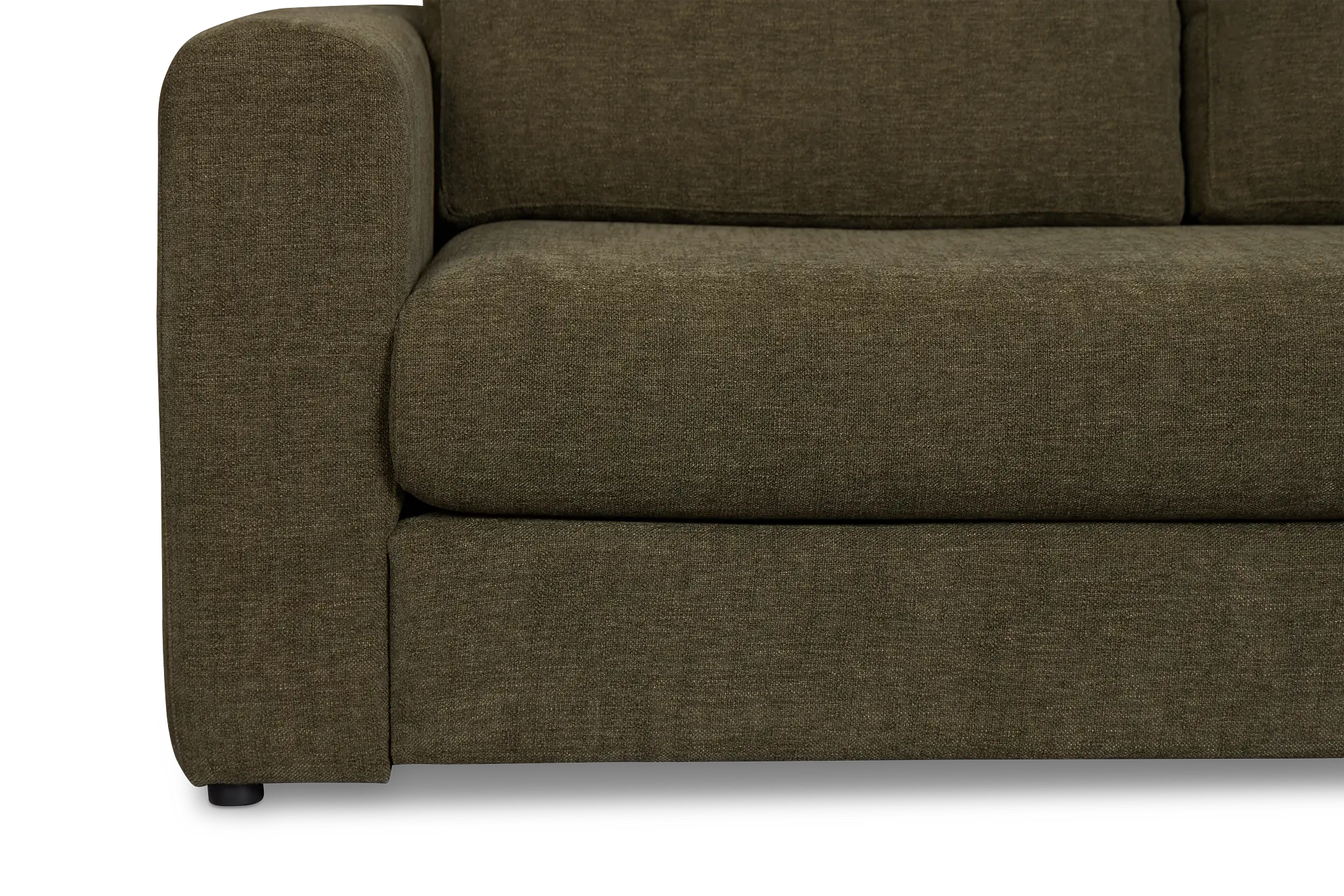 Alma Dark Green Fabric Medium Right Chaise Sectional Alma Dark Green Fabric Medium Right Chaise Sectional