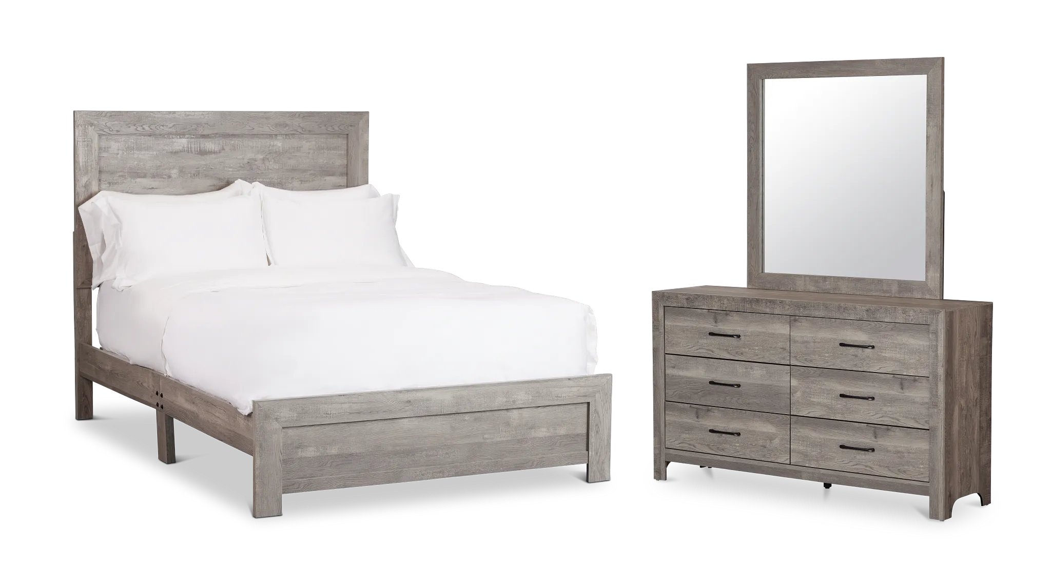 Ollie Gray Panel Bedroom