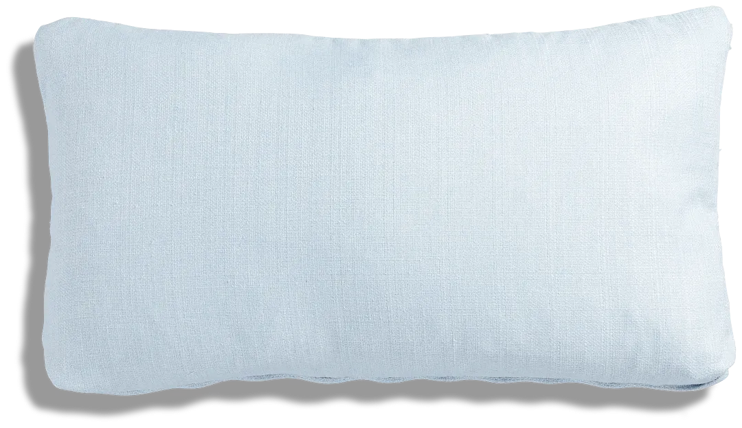 Zeke Light Blue Lumbar Accent Pillow