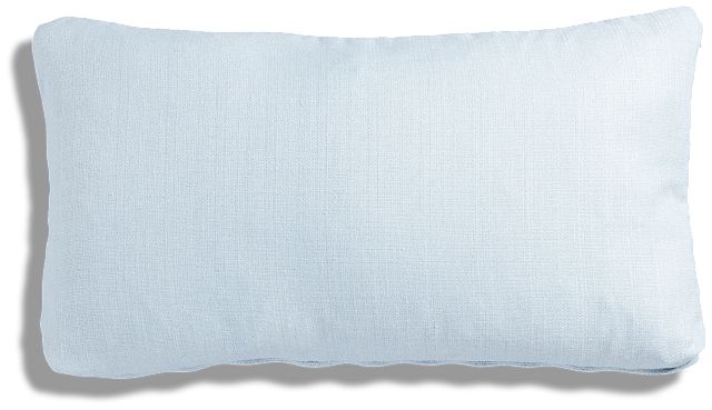 Zeke Light Blue Lumbar Accent Pillow