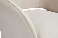 Noel Light Beige Velvet Accent Chair