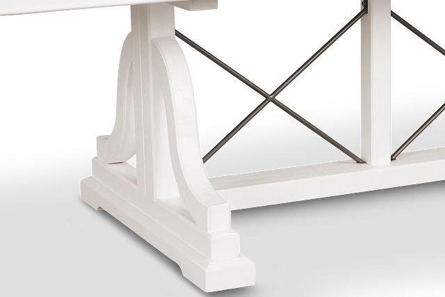 Heron Cove White Trestle Table