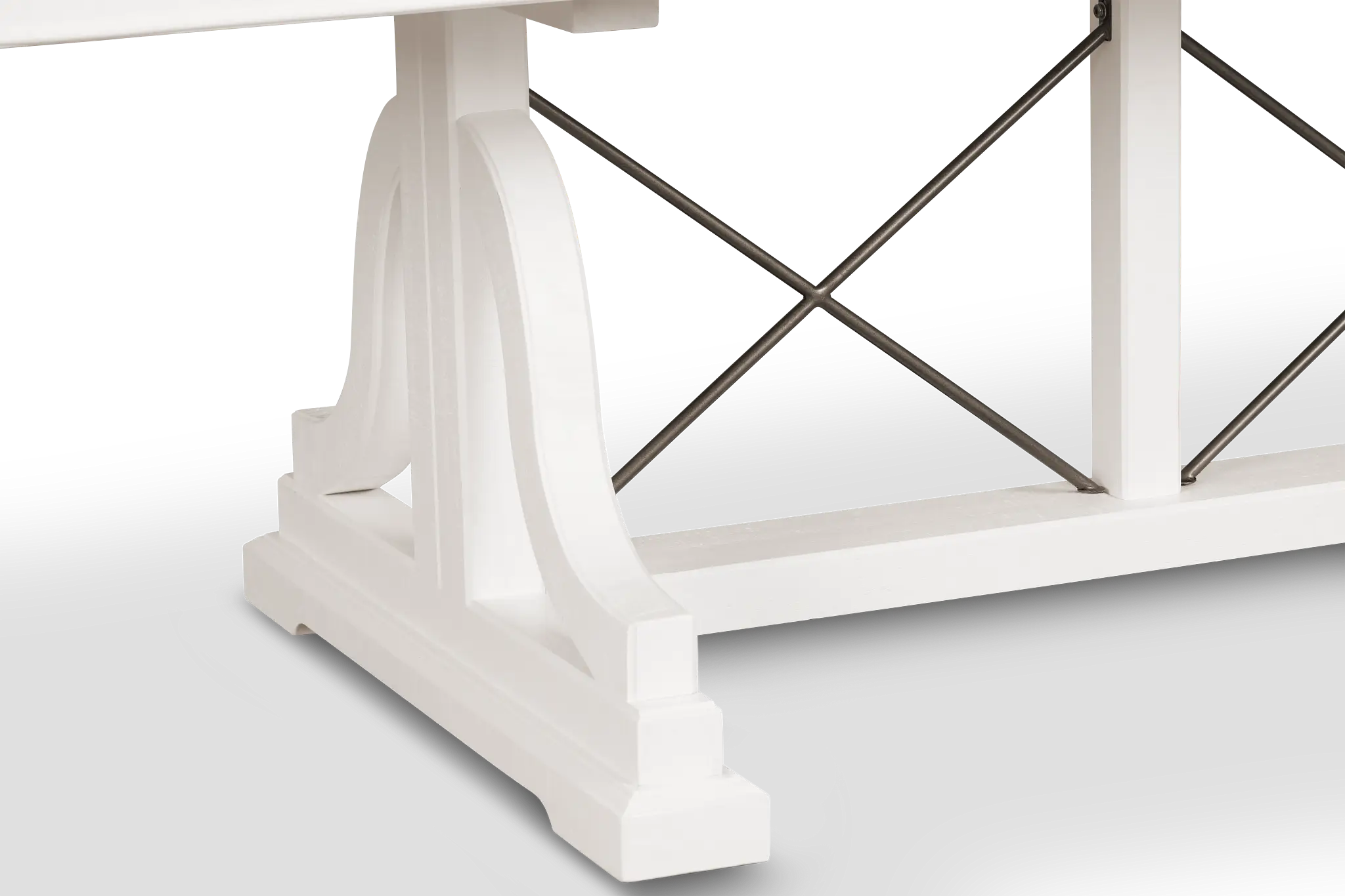 Heron Cove White Trestle Table Heron Cove White Trestle Table