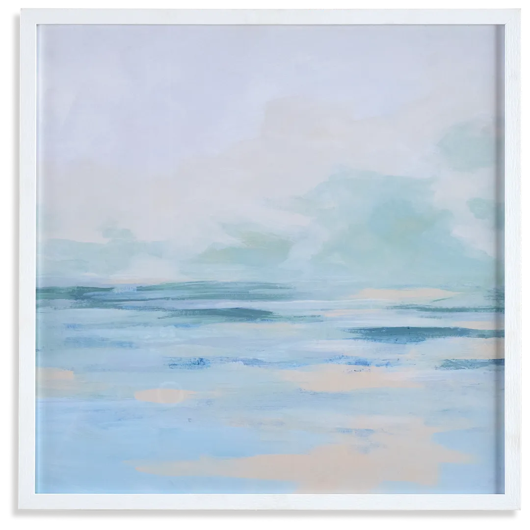 Calmo White Framed Wall Art