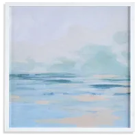 Calmo White Framed Wall Art