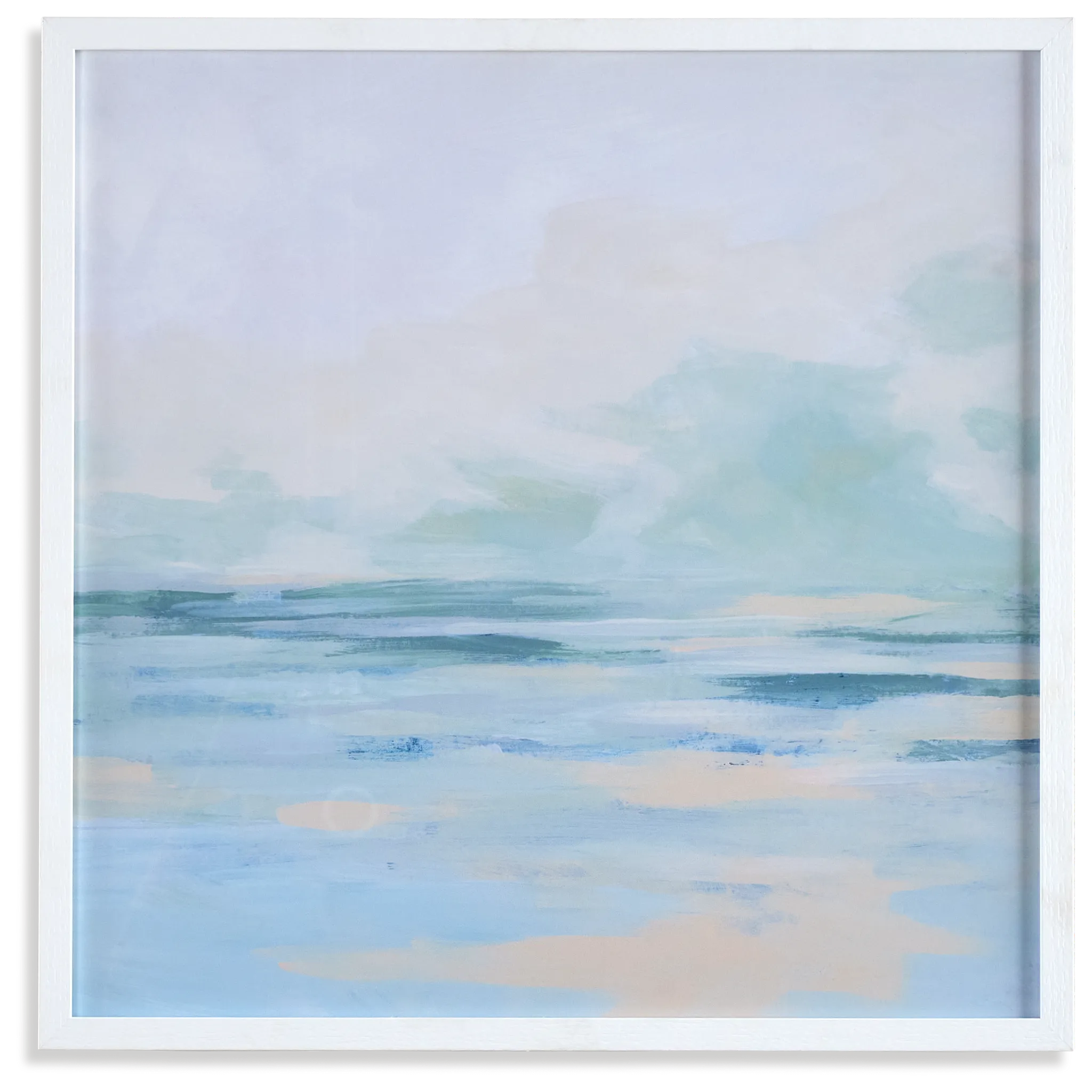 Calmo White Framed Wall Art