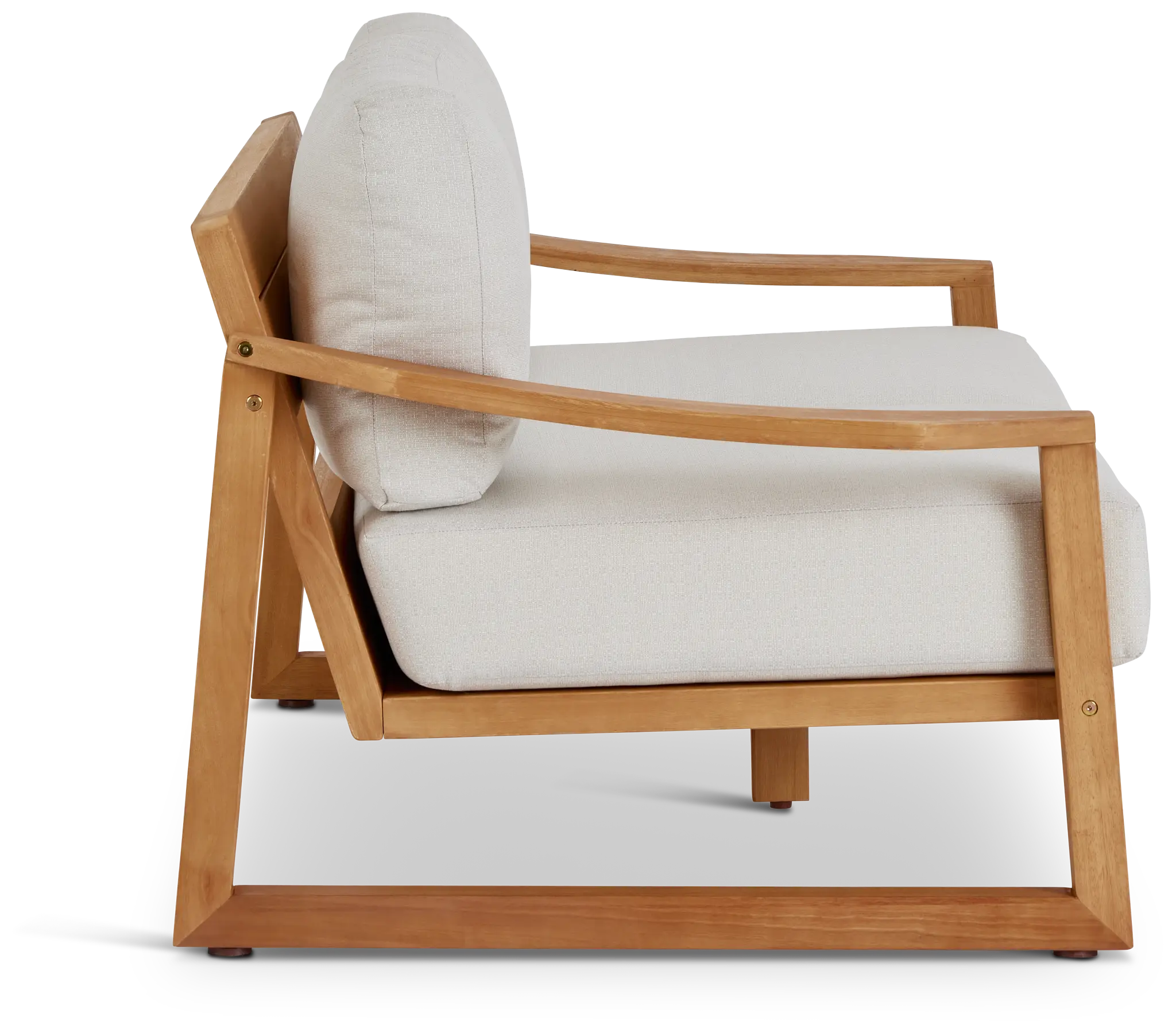 Tobago Light Tone Loveseat With Gray Cushions Tobago Light Tone Loveseat With Gray Cushions