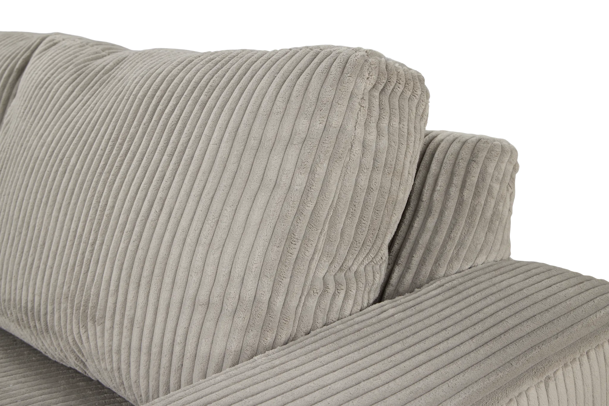 Charlie Gray Fabric Large Left Chaise Sectional