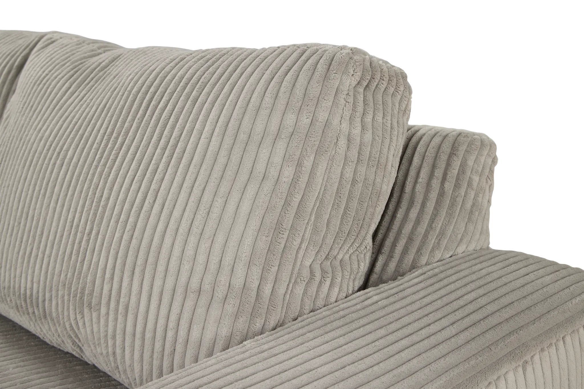 Charlie Gray Fabric Large Left Chaise Sectional Charlie Gray Fabric Large Left Chaise Sectional