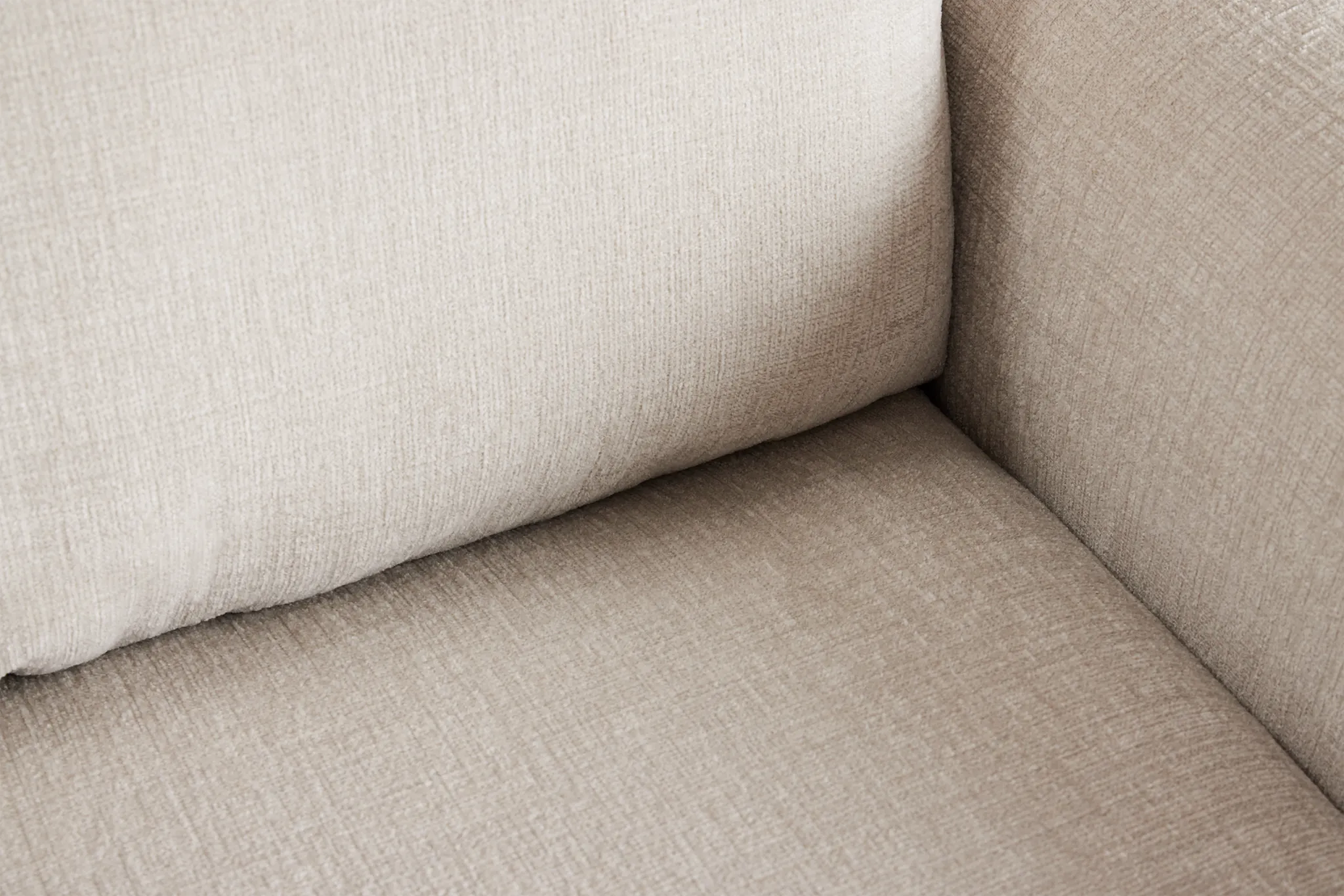 Maxie Light Beige Micro Small Left Bumper Sectional