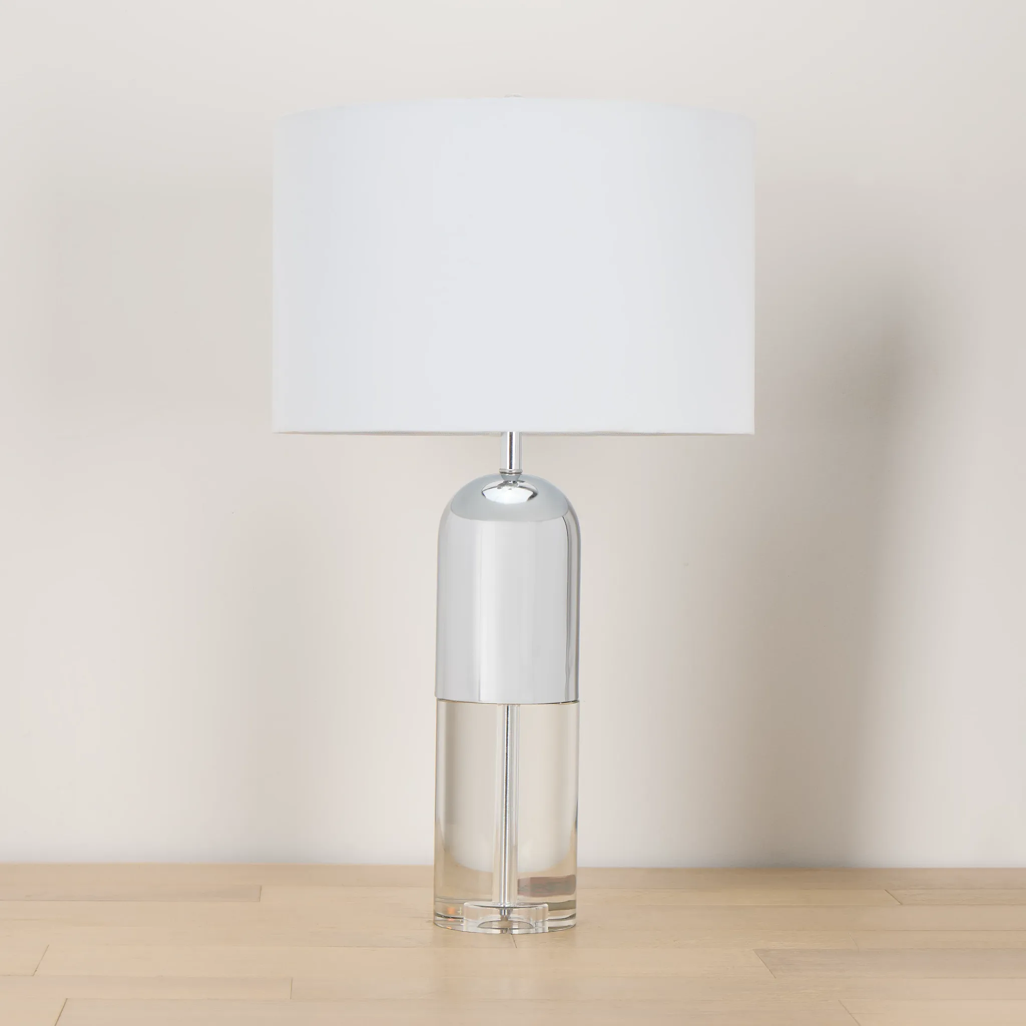 Danyon Silver Crystal Table Lamp