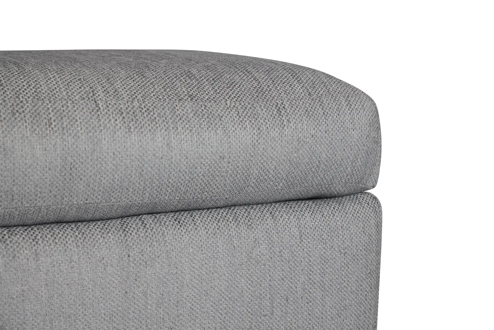 Alpha Light Gray Fabric Ottoman Alpha Light Gray Fabric Ottoman