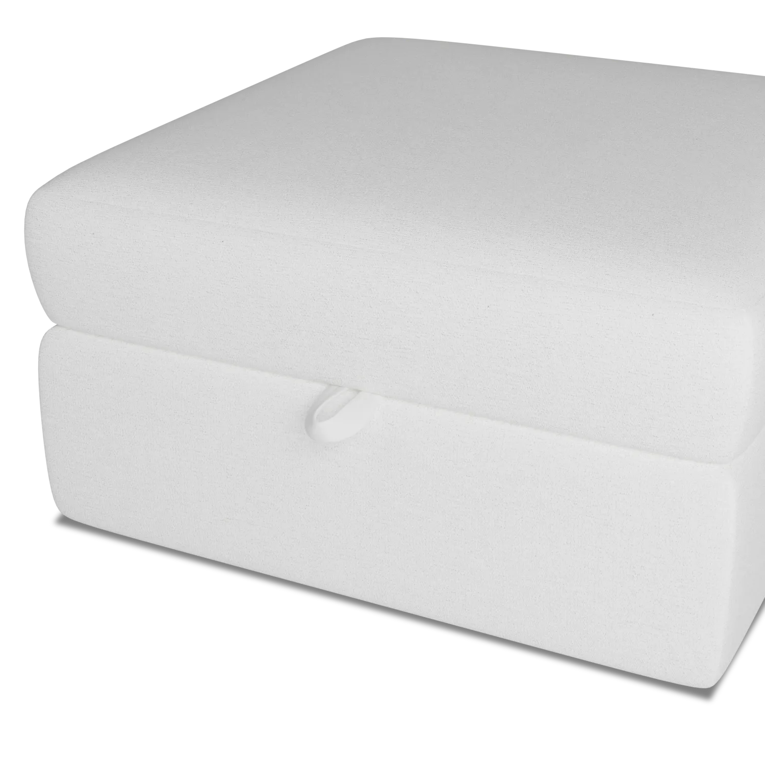 Citymod White Fabric Storage Ottoman