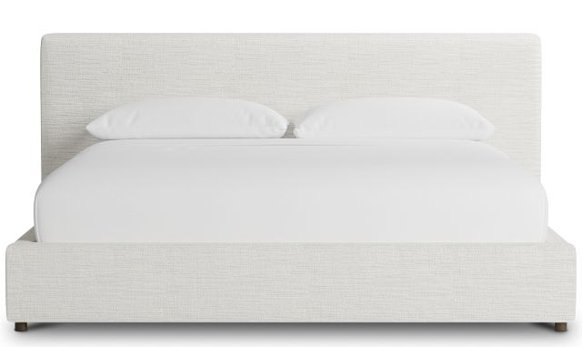 Grayton Maguire Ivory 44" Upholstered Platform Bed