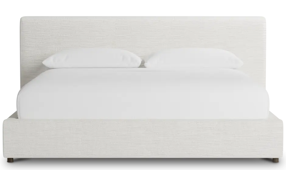 Grayton Maguire Ivory 44" Upholstered Platform Bed Grayton Maguire Ivory 44" Upholstered Platform Bed