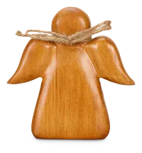 Angel Mid Tone Wood Sculpture