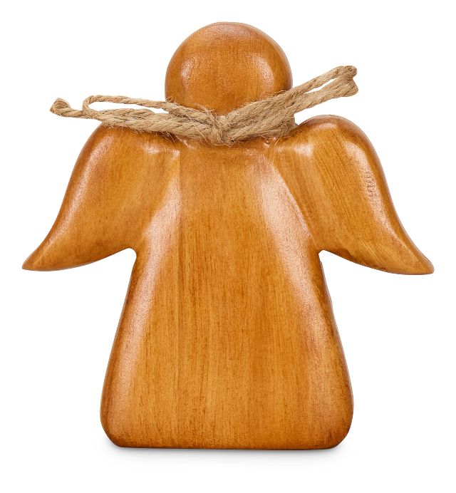 Angel Mid Tone Wood Sculpture