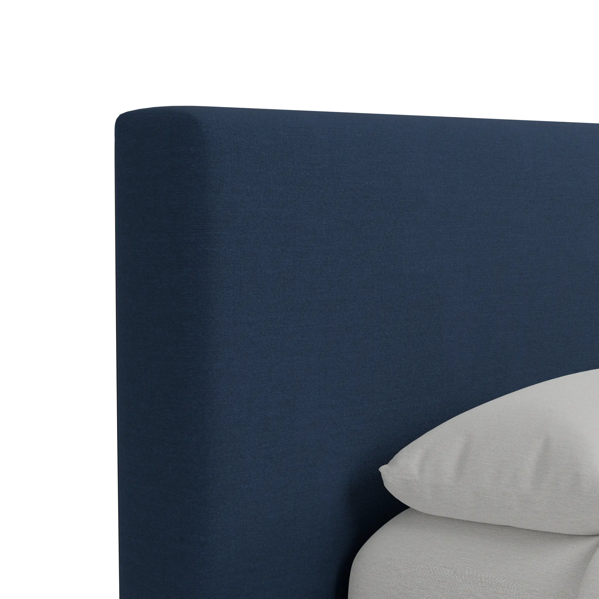 Grayton Peyton Dark Blue 44" Upholstered Platform Bed Grayton Peyton Dark Blue 44" Upholstered Platform Bed